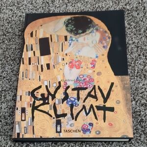 Taschen Gustav Klimt Art Book with Gold and Black Cover